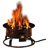 Metal Fire Pit with Stone Top
